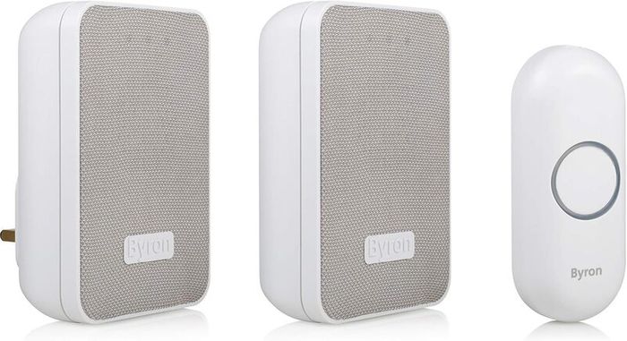 Byron Wireless Doorbell Set - Twin Pack [DBY-22324UK]