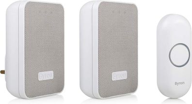 Byron Wireless Doorbell Set - Twin Pack [DBY-22324UK]