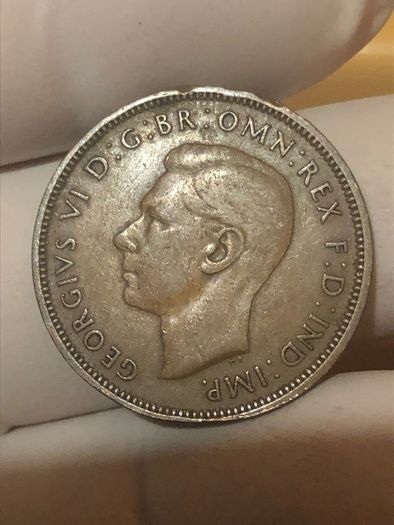 George VI half penny  x 36 Pictures
