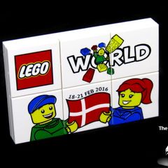 Lego World Fair Promotion Set Puzzle Tile from Denmark 2016 A Rare Promotion Set From Private Collection Collected At The Lego World Fair in Bella Center Copenhagen Denmark February 2016 RARE AND HARD TO FIND
