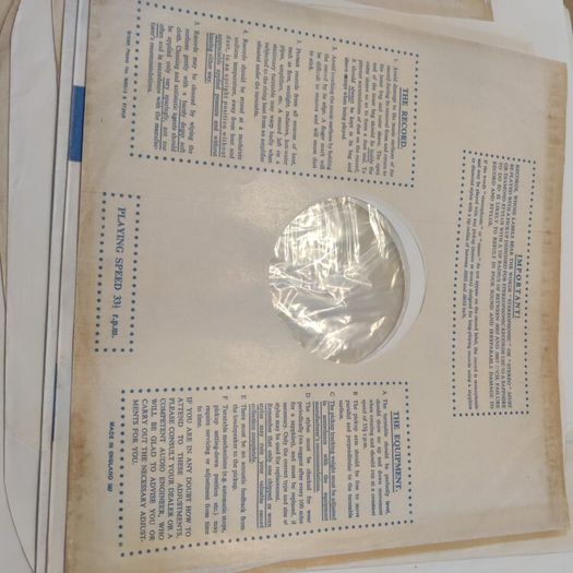 LP record vinyl sleeves and inners