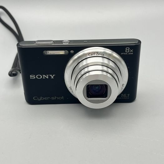 Sony DSC-W730 16.1MP Digital Camera Black Tested - Full Kit