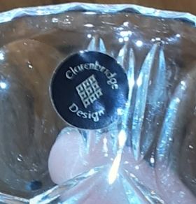 Vintage clarenbridge crystal pin dish