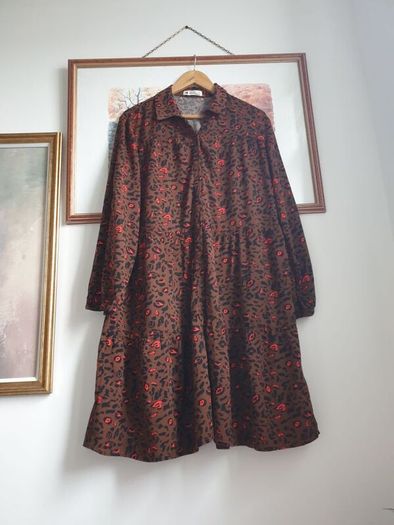 Leopard Print Dress Size Uk 16