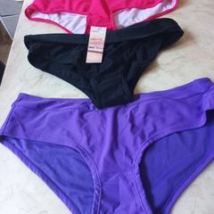 Bikini Bottoms X 3. Different  Makes & Styles.  S.16 & 12. B.N.W.T  x 1. 2 New - No Tag.