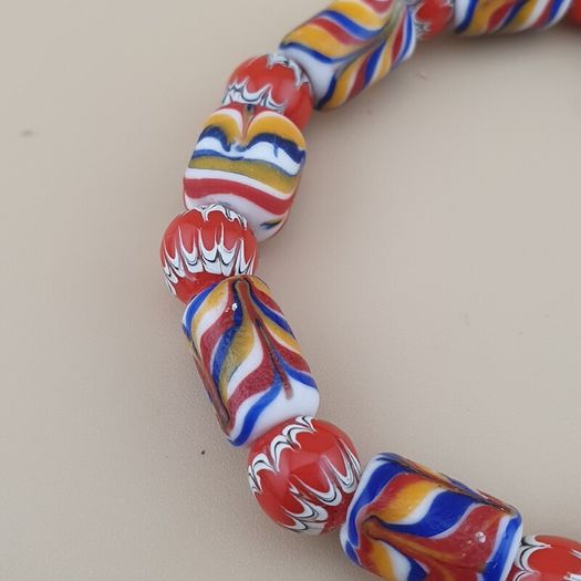 Vintage Venetian Style trade Glass Beads Bracelet