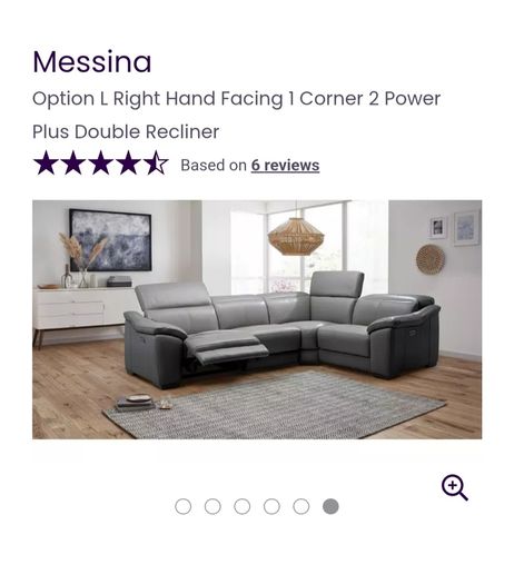 DFS MESSINA Corner power sofa & single power chair