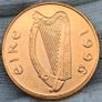 Ireland 1996 1d Penny Red Lustrous Gem Bu with a bit of Error on Number 1 Image 3