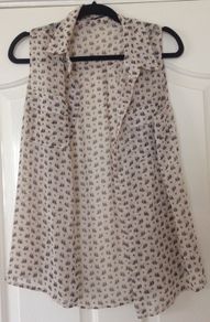 Sleeveless chiffon shirt from Next