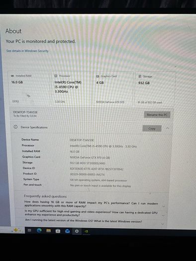 Budget i5 game setup