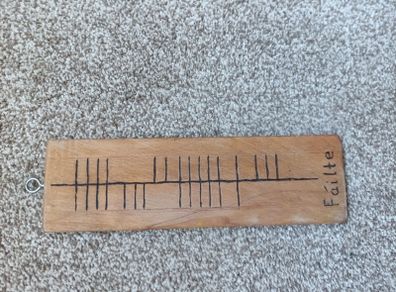 Irish Ogham Failte Welcome Wall Plaque