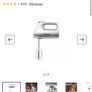 Kenwood Handmix Lite Hand Mixer - Silver, Like New Image 3