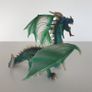 Schleich winged green dragon 2003 Retired Image 3
