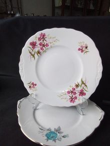 Two More China Cake /Bread Plates