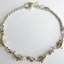 Vintage 925 Sterling Silver Dolphin Link Bracelet 7.2"  -  4,5 grams Image 4