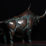 Brutalist Bull (26cm) - Patinated Bronze Image 7