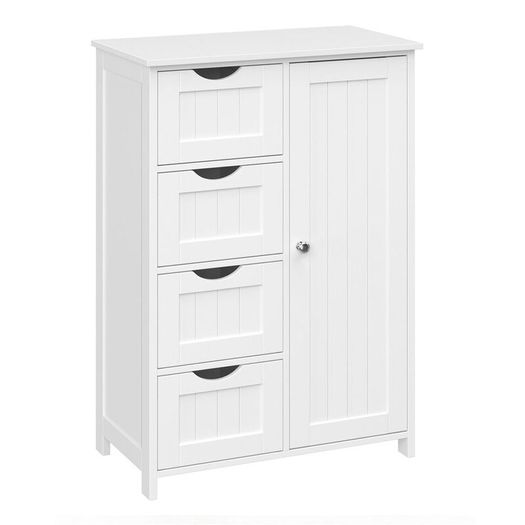 Bathroom Storage Cabinet with Drawers White