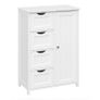 Bathroom Storage Cabinet with Drawers White Image 2