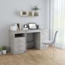 Desk Concrete Grey 140x50x76 cm Chipboard Image 6