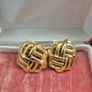 Vintage Gold Tone Earrings Image 2