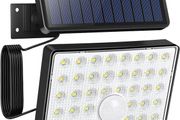 Solar Security Lights Outdoor Motion Sensor, 4 Modes Solar Lights Outdoor IP65 Waterproof, 54 LED Solar Powered Wall Lights for Garden Shed Yard Fence Garage Door