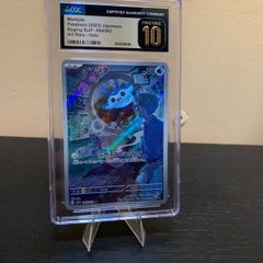 CGC 10 PRISTINE Japanese Pokemon 2023 Mantyke AR 064/062 Raging Surf Sv3a