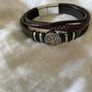 Leather bracelet with tree Image 2