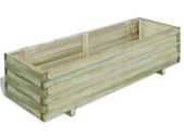 Raised Bed 120x40x30 cm Wood Rectangular
