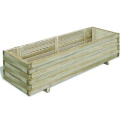 Raised Bed 120x40x30 cm Wood Rectangular