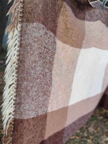 Vintage Wool/Mohair Blanket