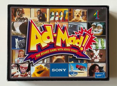 Ad-Mad! The Board Game with Added Video! - Complete 1990s Channel 4 Sony Edition