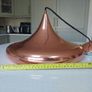 Copper pendant ceiling light. Lovely shape. Image 2