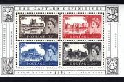 2005 Great Britain 50th Anniversary of First Castles Definitive Commemorative Stamps Miniature Sheet Mint Never Hinged (MNH)