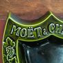 vintage Moet & Chandon shield-shaped ceramic advertising piece. Image 2