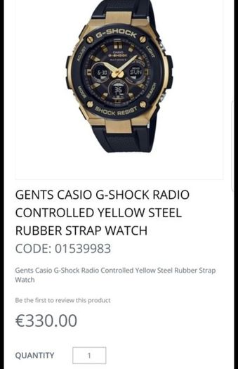 G Shock watch