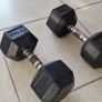 17.5kg hex dumbells Image 7