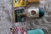 dog poo bag holder and bag