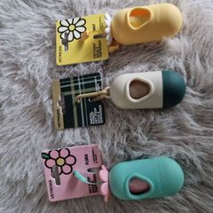 dog poo bag holder and bag