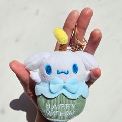Hello Kitty and Friends Cinnamoroll Plush Keyring / Keychain