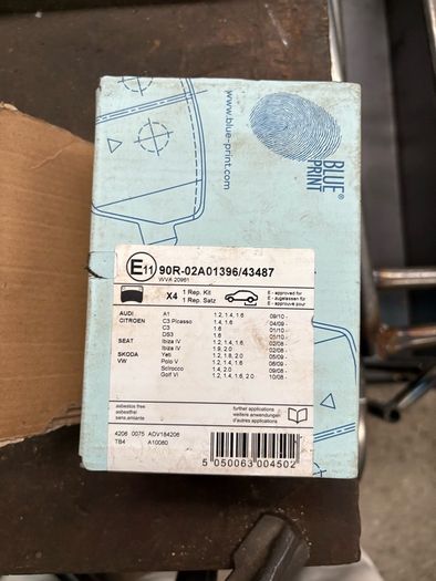 Blue Print Rear Brake Pads Brand New