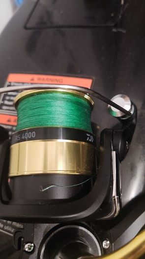 Daiwa spinning reel RS 4000 with braided line