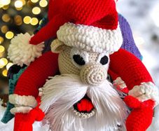 Handmade Unique Christmas Santa Sofa Organizer, Funny Gift Idea