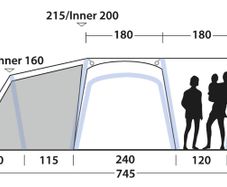 Outwell Airville 6SA 6-Person Air Tent
