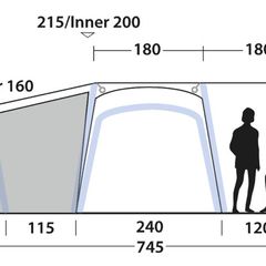 Outwell Airville 6SA 6-Person Air Tent