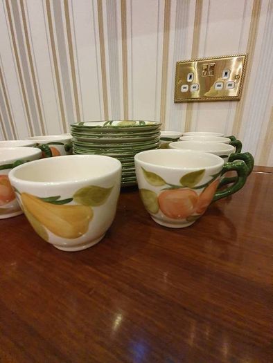 Mason Fruit cups with saucers