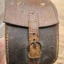 Rough Estimate of 35/40 grams of Antique Silver Brushes and Leather Case Image 2