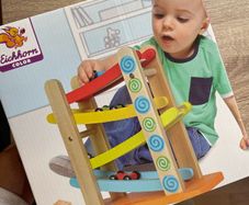 NEW Wooden toy car ramp