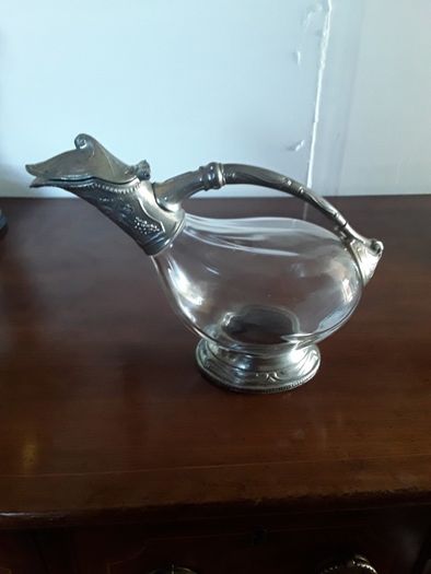 French Carafe in shape of duck