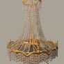 Empire Style Large Vintage French Cascading Chandelier Image 6