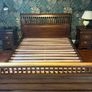 King Sleigh Bed 4 Piece Set Solid Mahogany Image 2